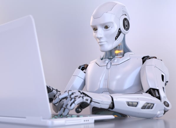 robot-working-with-laptop